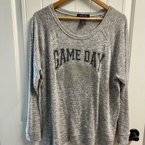 Gray Long Sleeve Game Day Top